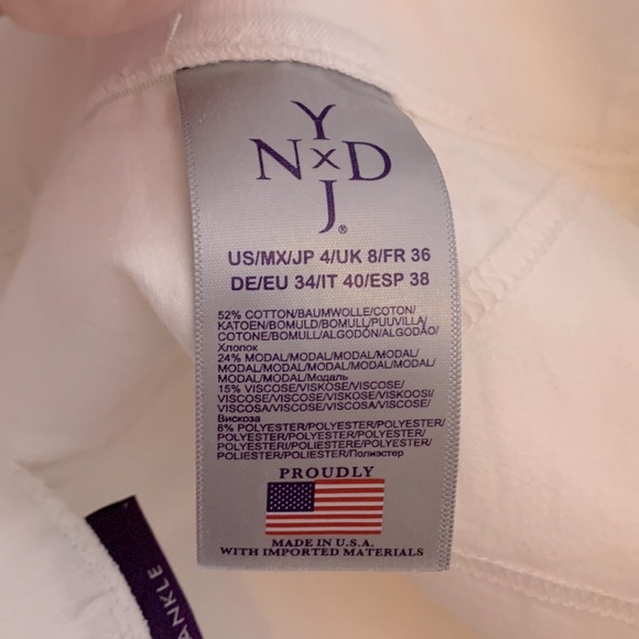 NYJD White Skinny Ankle Jean - Picture 7 of 12